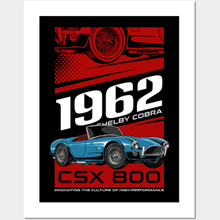 Shelby Cobra Car Posters and Art